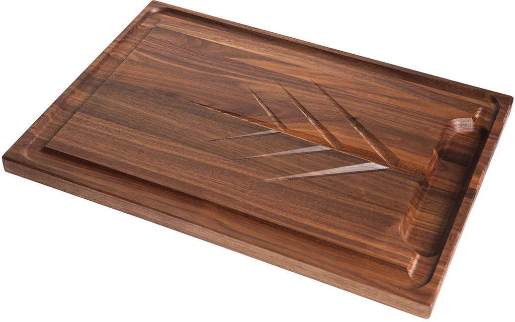 J.K. Adams - 20" x 14" x 1" Rectangle Walnut Carver - CRV-2014-W