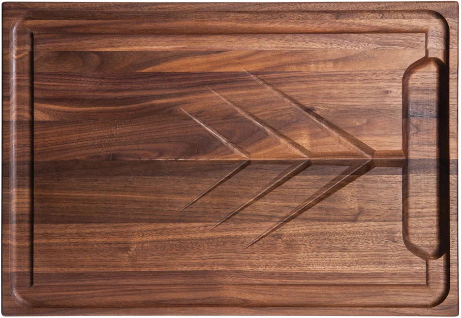 J.K. Adams - 20" x 14" x 1" Rectangle Walnut Carver - CRV-2014-W