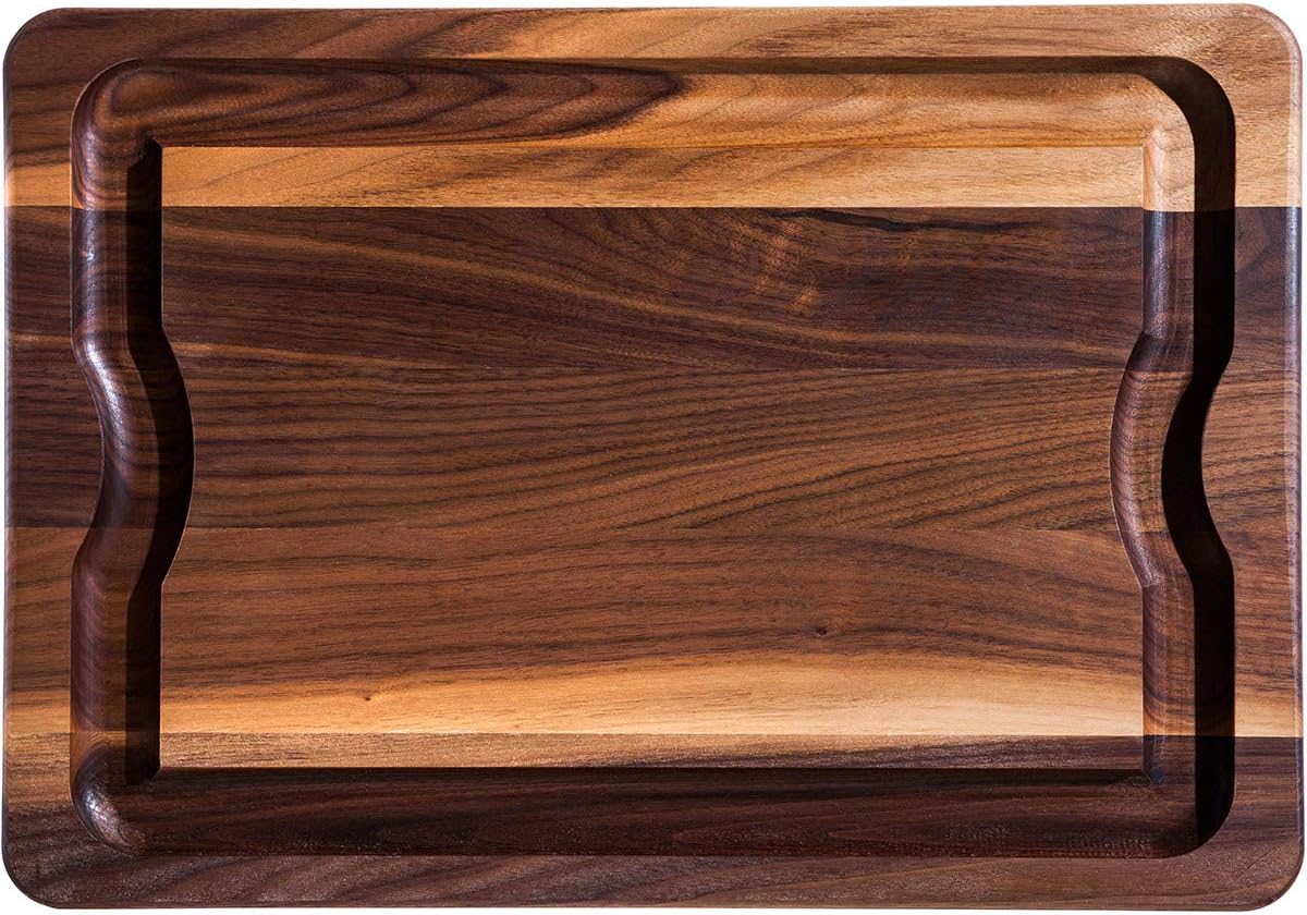 J.K. Adams - 20" x 14" x 1" Walnut BBQ Board - BBQ-2014-W AL