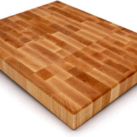 J.K. Adams - 20" x 16" x 2" Cherry Professional Series End Grain Cutting Board - PRO-2016-CY
