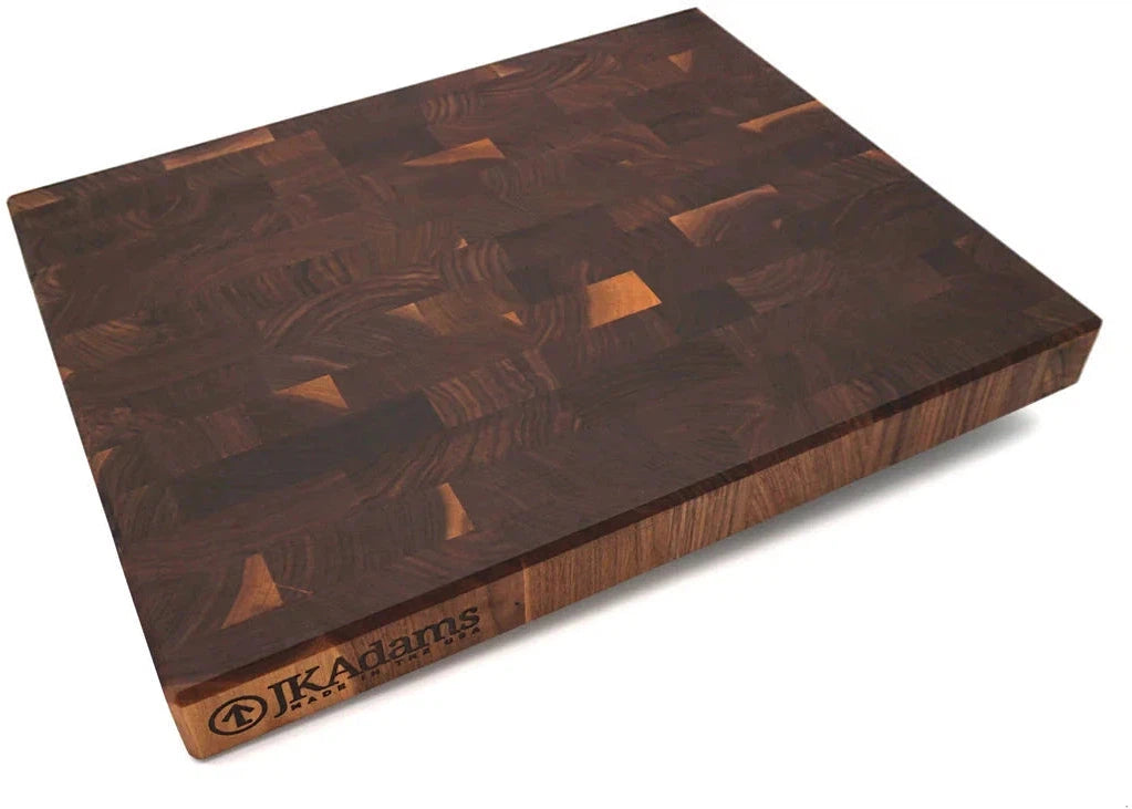 J.K. Adams - 20" x 16" x 2" Walnut Professional Series End Grain Cutting Board - PRO-2016-W