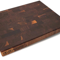 J.K. Adams - 20" x 16" x 2" Walnut Professional Series End Grain Cutting Board - PRO-2016-W