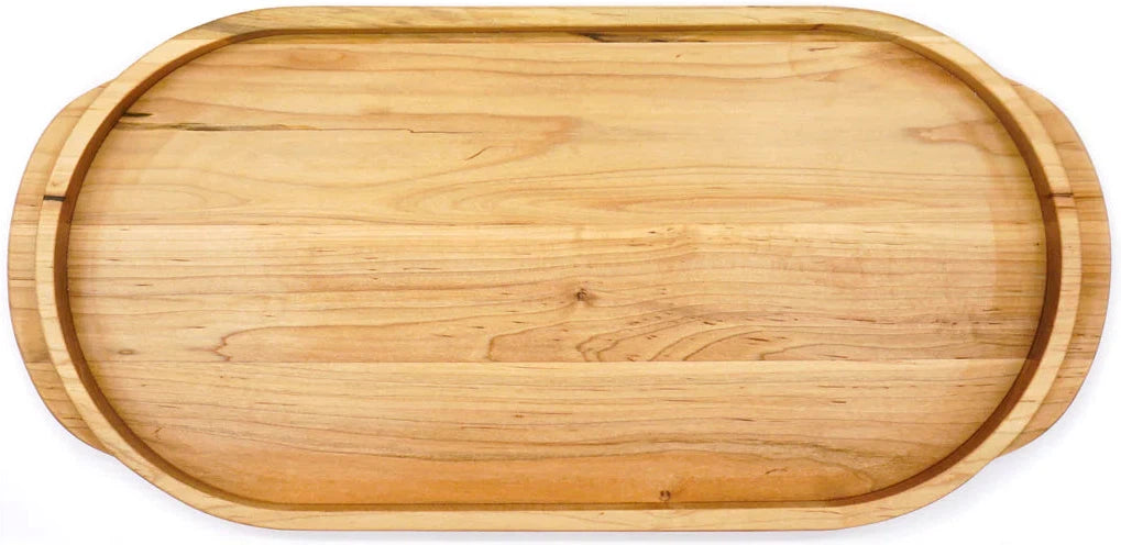 J.K. Adams - 21.5 x 10 x 1.25" Maple Elmore Serving Platter - ESP-2010-M - DISCONTINUED