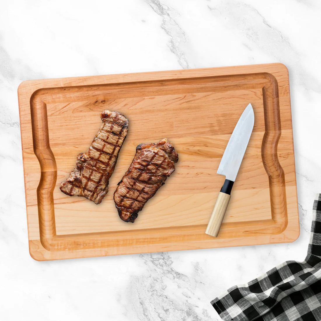 J.K. Adams - 24" x 16" x 1" Maple BBQ/Serving Board - BBQ-2416