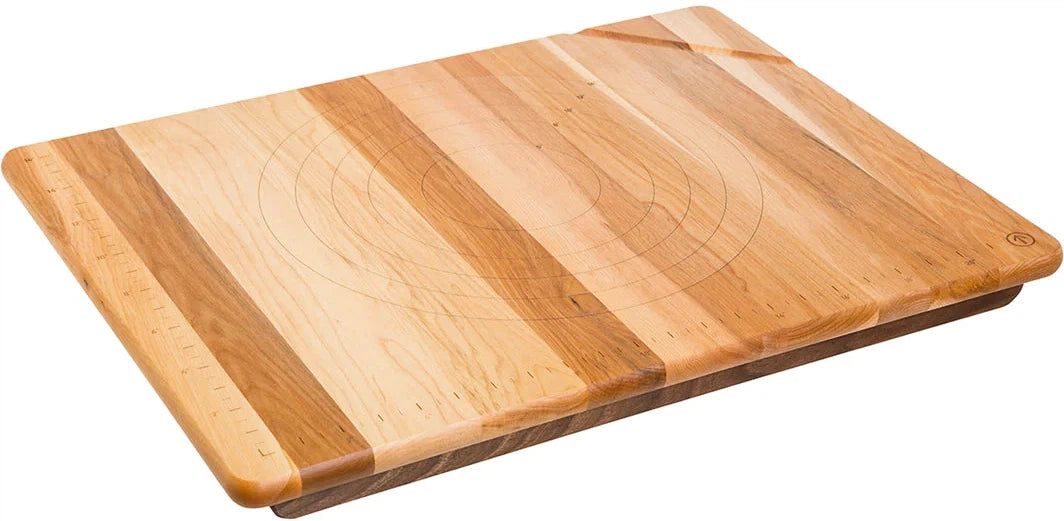 J.K. Adams - 24" x 18" x 0.75" Maple with Walnut Cleat Pastry Board - PB-2418
