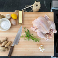 J.K. Adams - 24" x 18" x 1.5" Maple Professional Series Edge Grain Cutting Board - PRO-2418-M