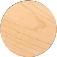 J.K. Adams - 4" x 0.31" Maple Round Coaster, Pack of 4 - MC-4R