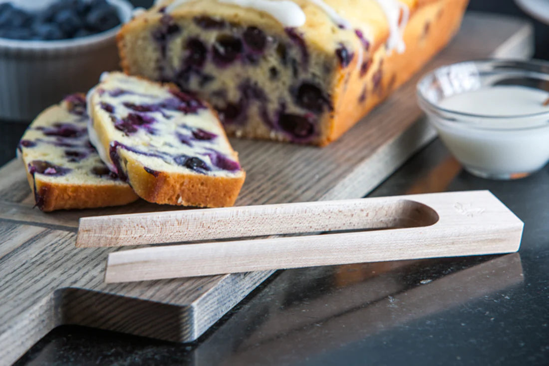 J.K. Adams - 6.5" x 0.8" Maple Wood Toast Tong - TT-1M