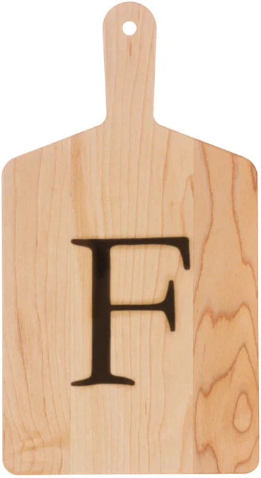 J.K. Adams - "F" Cherry Monogram Cheese Board Gift Set - MCB-1106-CY-F