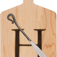 J.K. Adams - "H" Monogram Cheese Board Gift Set with Knife - MCB-1106-H