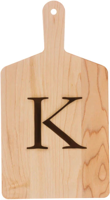 J.K. Adams - "K" Cherry Monogram Cheese Board Gift Set - MCB-1106-CY-K