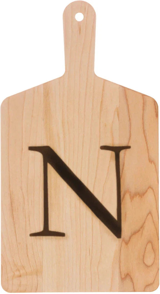 J.K. Adams - "N" Monogram Cheese Board Gift Set with Knife - MCB-1106-N