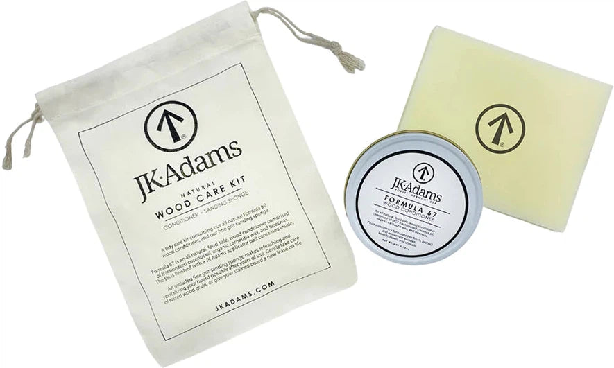 J.K. Adams - Natural Formula 67 Wood Care Kit with Sanding Sponge - WCK-NAT