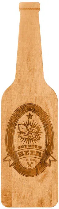 J.K. Adams - Novelty Hops Label Beer Bottle Shaped Board - NOV-BEER-HOPS