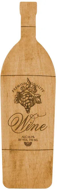 J.K. Adams - Novelty Vine Label Wine Bottle Shaped Board - NOV-WINE-VINE