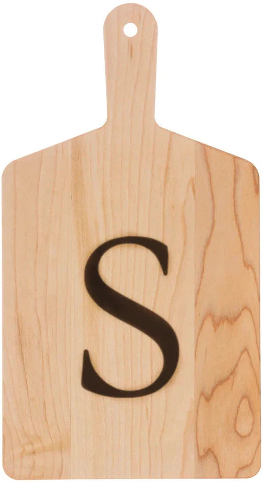 J.K. Adams - "S" Monogram Cheese Board Gift Set with Knife - MCB-1106-S