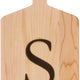 J.K. Adams - "S" Monogram Cheese Board Gift Set with Knife - MCB-1106-S