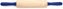 J.K. Adams - Small Bakers Rolling Pin with Navy Handles - BRP-3-NAVY