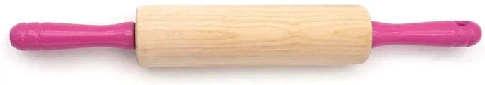 J.K. Adams - Small Bakers Rolling Pin with Pink Handles - BRP-3-PINK