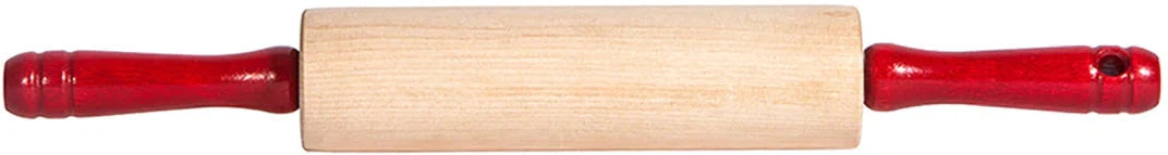 J.K. Adams - Small Bakers Rolling Pin with Red Handles - BRP-3-RED