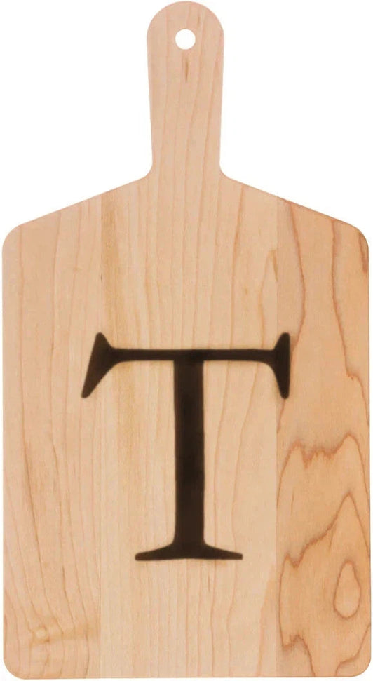 J.K. Adams - "T" Monogram Cheese Board Gift Set with Knife - MCB-1106-T