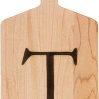 J.K. Adams - "T" Monogram Cheese Board Gift Set with Knife - MCB-1106-T