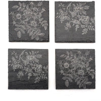 J.K. Adams - Vermont Slate Coasters, Pack of 4 - VSC-4SQ-VT