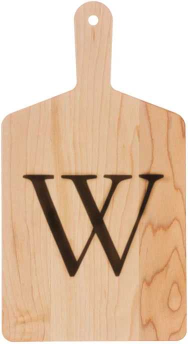 J.K. Adams - "W" Cherry Monogram Cheese Board Gift Set - MCB-1106-CY-W