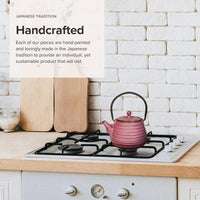 Ja By Frieling - Nabe 17 Oz Lavender Cast Iron Teapot with Stainless Steel Infuser - J25137