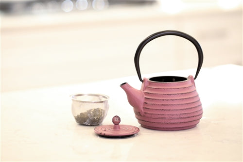 Ja By Frieling - Nabe 17 Oz Lavender Cast Iron Teapot with Stainless Steel Infuser - J25137
