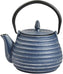 Ja By Frieling - Tebie Classic 27 Ounce Blue/Silver Cast Iron Teapot with Stainless Steel Infuser - J25884