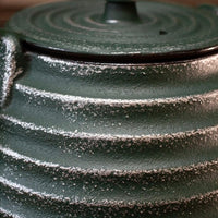 Ja By Frieling - Tebie Classic 27 Ounce Green/Silver Cast Iron Teapot with Stainless Steel Infuser - J25885