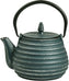 Ja By Frieling - Tebie Classic 27 Ounce Green/Silver Cast Iron Teapot with Stainless Steel Infuser - J25885