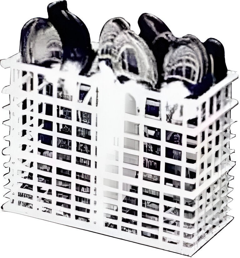Jet-Tech - 9" Polypropylene 2 Compartment Flatware Basket For F-14 - 30026 F-14 - DISCONTINUED