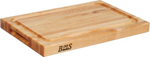 John Boos - 18" x 12" x 1.5" Professional Collection Maple BBQ Cutting Board - BBQBD