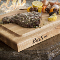 John Boos - 18" x 12" x 1.5" Professional Collection Maple BBQ Cutting Board, Pack of 6 - BBQBD-6 - DISCONTINUED