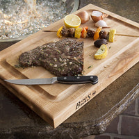 John Boos - 18" x 12" x 1.5" Professional Collection Maple BBQ Cutting Board, Pack of 6 - BBQBD-6 - DISCONTINUED