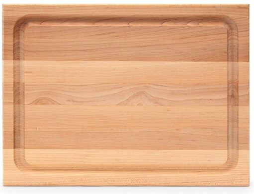John Boos - 20" x 15" x 2.25" Reversible Maple Cutting Board with Juice Moat - RA02GRV