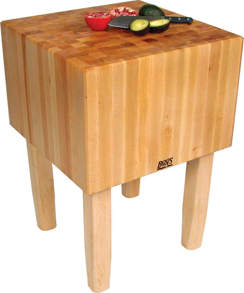 John Boos - 24" X 24" X 16" AA Professional Preparation Table with Butcher Block Top - AA02