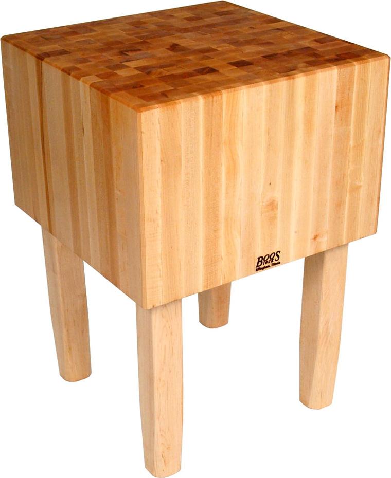 John Boos - 24" X 24" X 16" AA Professional Preparation Table with Butcher Block Top - AA02