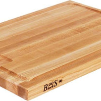 John Boos - 24" x 18" x 1.5" Professional Collection Maple Cutting Board - AUJUS