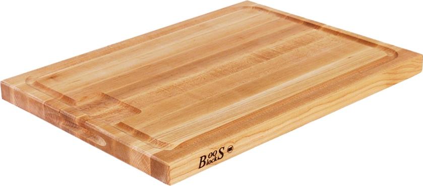 John Boos - 24" x 18" x 1.5" Professional Collection Maple Cutting Board - AUJUS