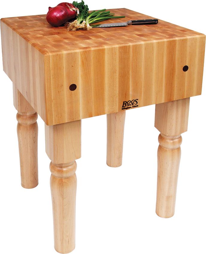 John Boos - 24" x 24" x 10" AB Professional Preparation Table with Butcher Block Top - AB05 - DISCONTINUED