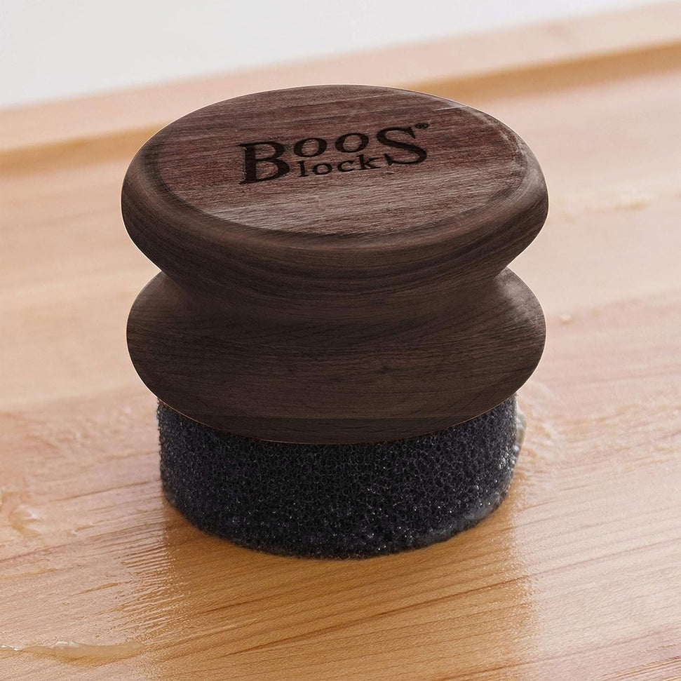 John Boos - Oil & Cream Round Applicator, Walnut Wood Colour - APPLICRND-W