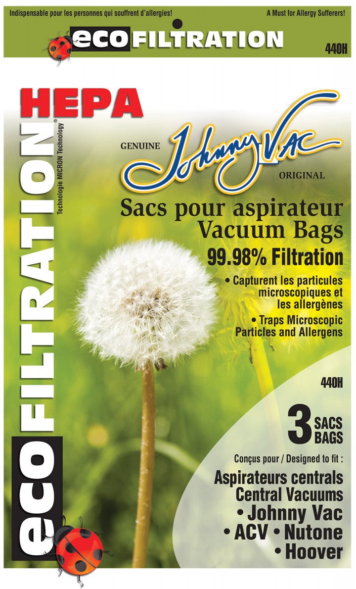 Johnny Vac - Panasonic Paper Vacuum Bags UPk3 - 812368JV