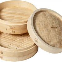 Joyce Chen - 10" 2-Tier Bamboo Steamer Baskets - J26-0013