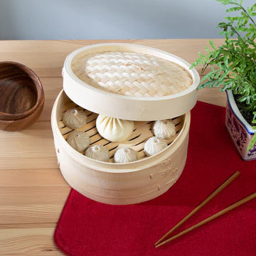 Joyce Chen - 10" 2-Tier Bamboo Steamer Baskets - J26-0013