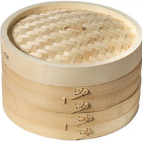 Joyce Chen - 10" 2-Tier Bamboo Steamer Baskets - J26-0013