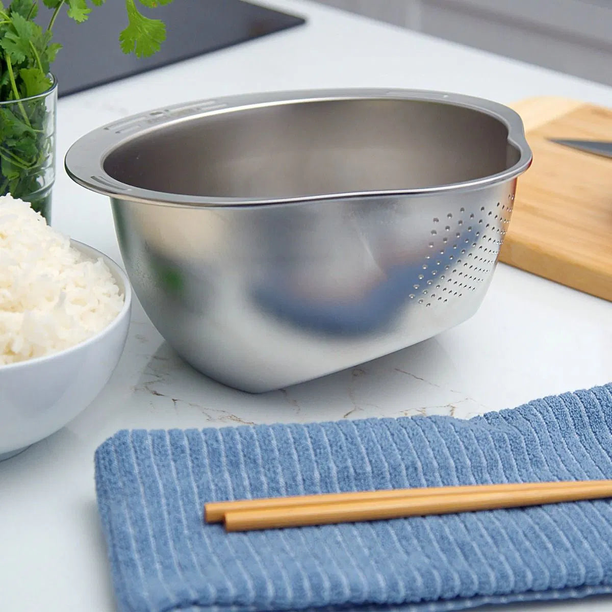 Joyce Chen - 10.6" Stainless Steel Rice Washer & Colander - J31-0095