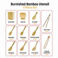 Joyce Chen - 11 Piece Burnished Bamboo Utensil Set - JCK006